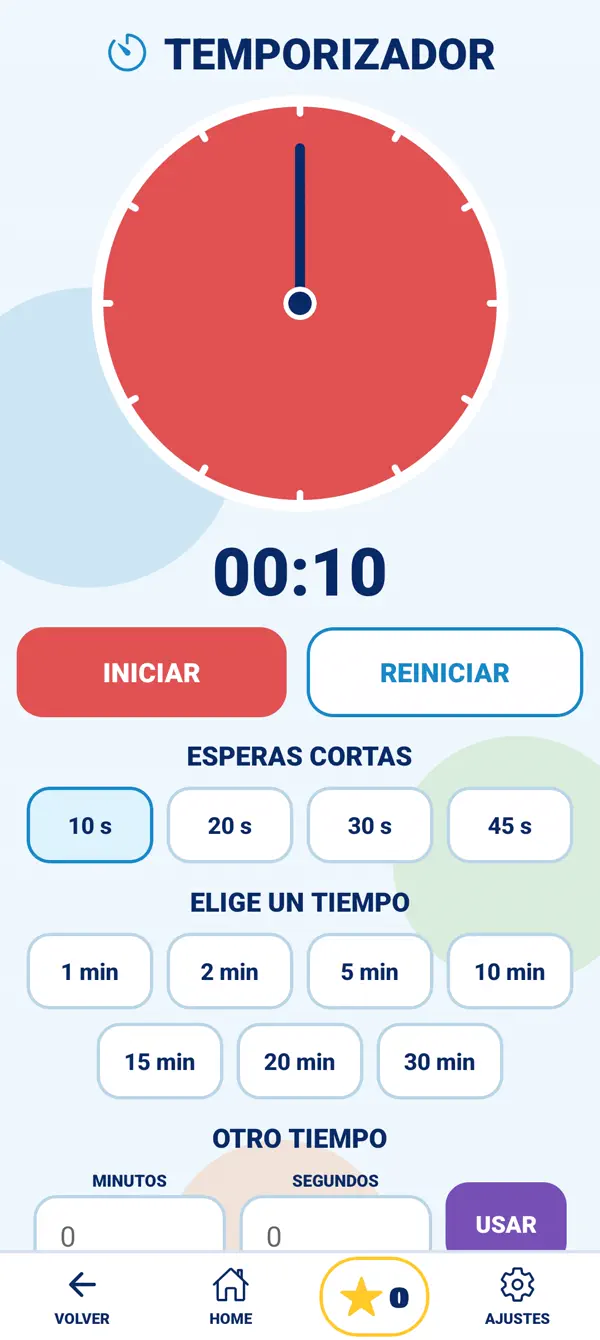 Captura de AutiSteps: Comprender el tiempo