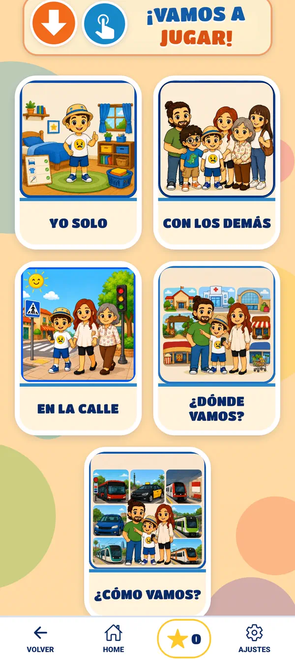 Captura de AutiSteps: Organizar el día a día